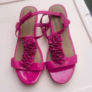 Girls Pink Wedges